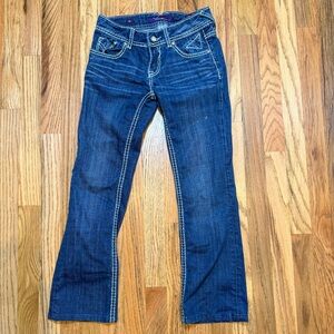 Y2K Vigoss Bootcut Low Rise Contrast Stitch Jeans Size 25